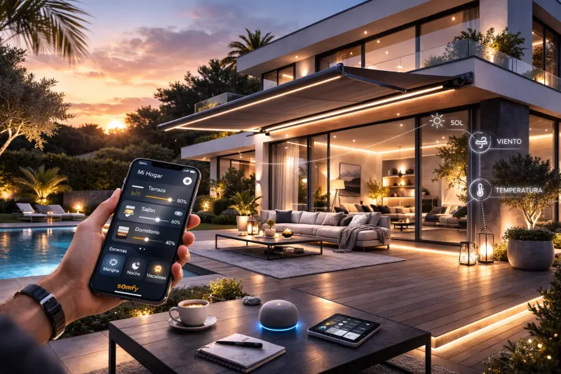 Automatización para toldos y sistemas de protección solar