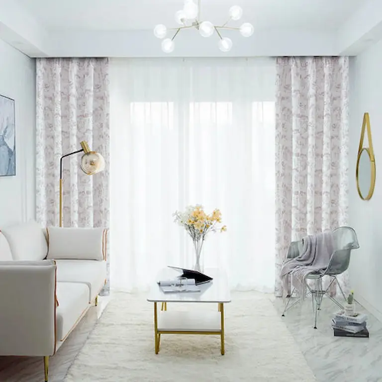 Cortinas con tejidos estampados