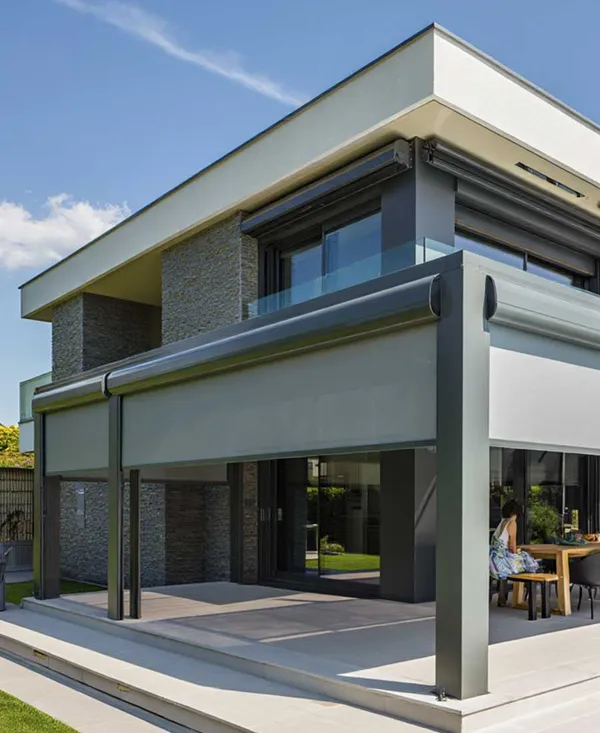 Toldo vertical screen para control solar exterior